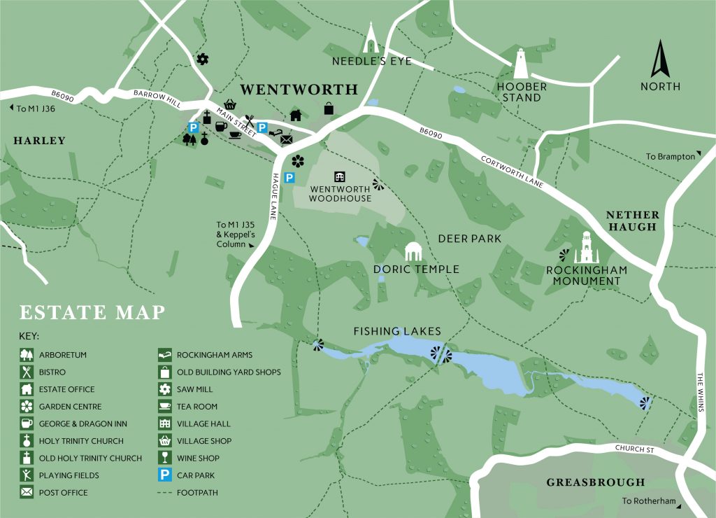 Estate Map - Fitzwilliam Wentworth Estate | Wentworth, Rotherham, South ...